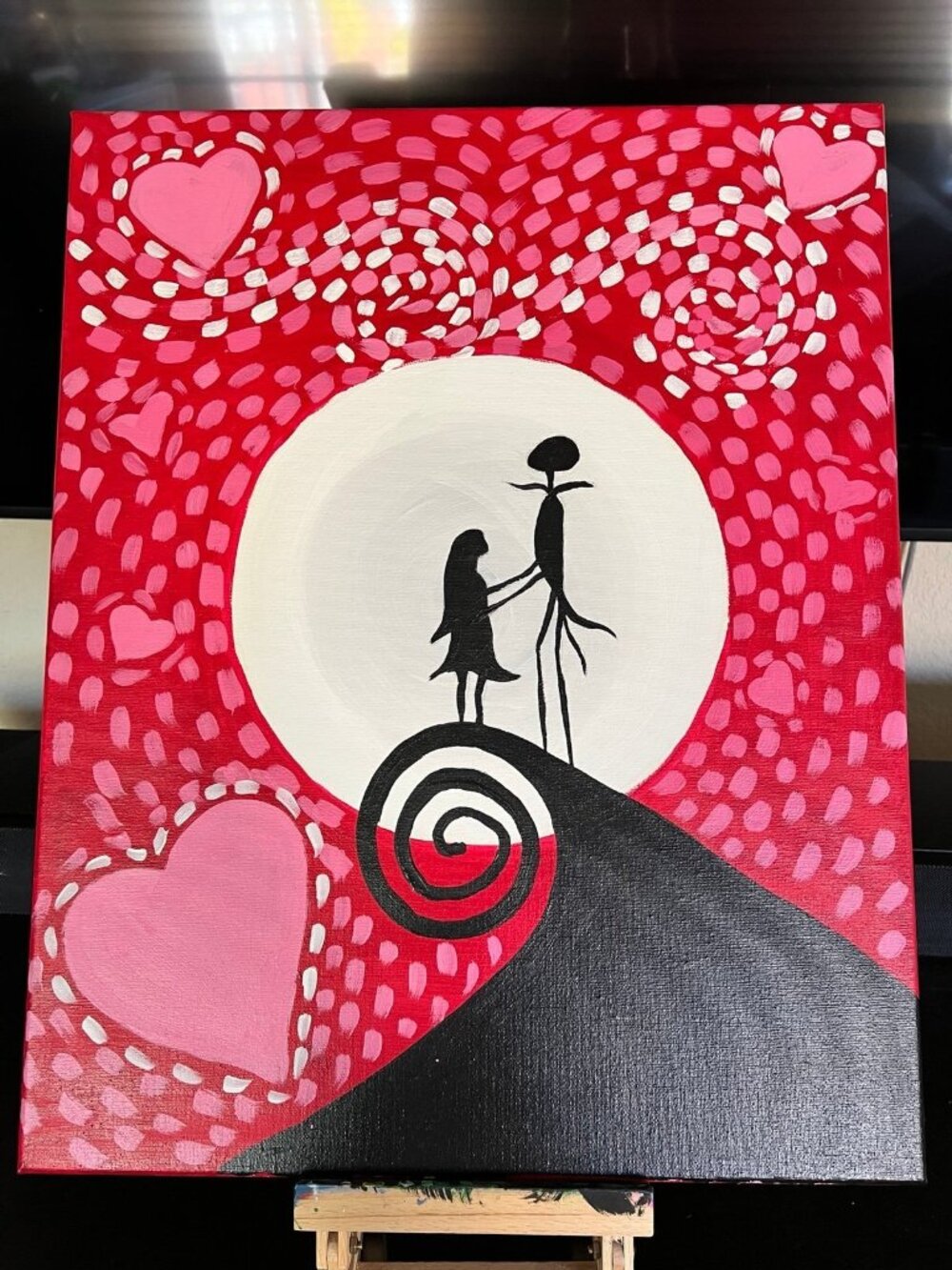 Nightmare before Christmas Acrylic hand painting